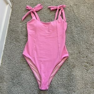 Beach Riot pink swimsuit size L
